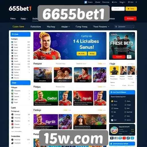 Interface do usuário do site 6655bet1